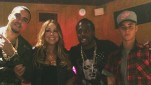 Justin Bieber Crashes Mariah Carey/French Montana Sesh