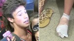 Cameron Dallas Fan Gets Foot Run Over At LAX
